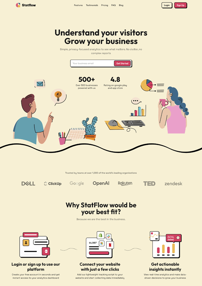 Neoflux | Multi-page SaaS template preview 1